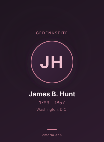 Gedenkportrait von James B. Hunt