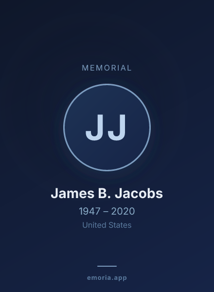 Memorial portrait of James B. Jacobs