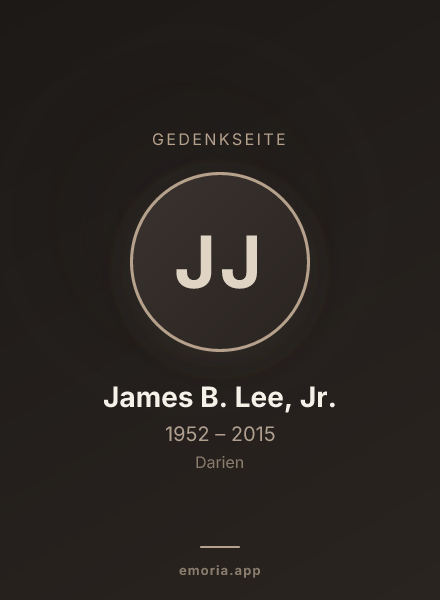 Gedenkportrait von James B. Lee, Jr.
