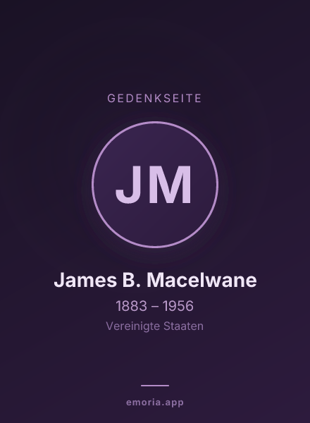 Gedenkportrait von James B. Macelwane