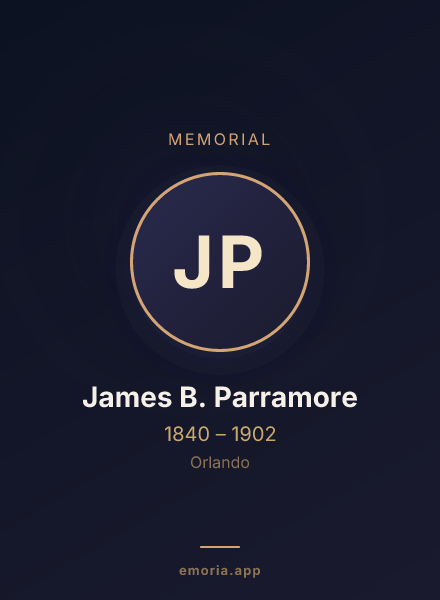Memorial portrait of James B. Parramore