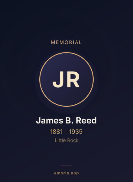 Memorial portrait of James B. Reed