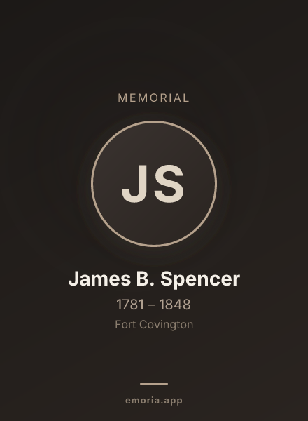 Memorial portrait of James B. Spencer