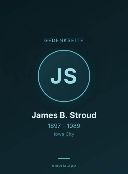 Gedenkportrait von James B. Stroud
