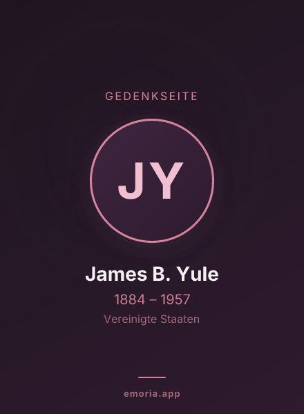 Gedenkportrait von James B. Yule