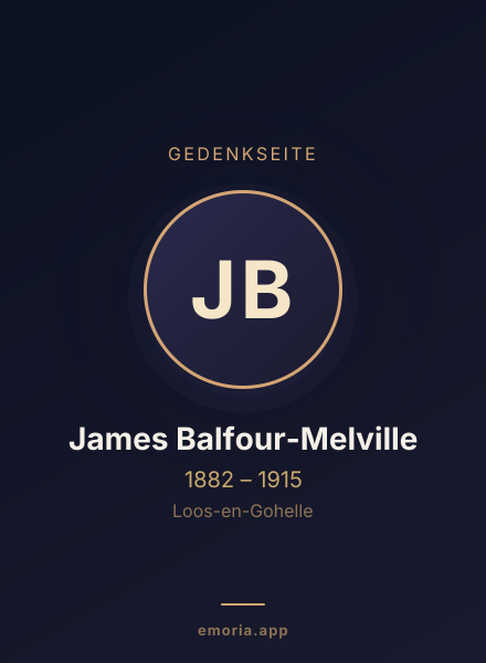 Gedenkportrait von James Balfour-Melville