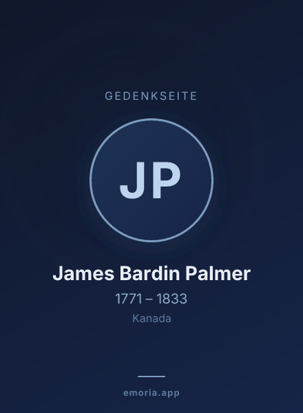 Gedenkportrait von James Bardin Palmer