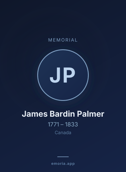 Memorial portrait of James Bardin Palmer
