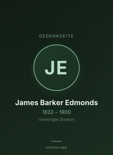 Gedenkportrait von James Barker Edmonds