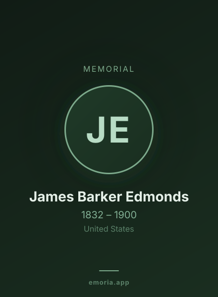 Memorial portrait of James Barker Edmonds