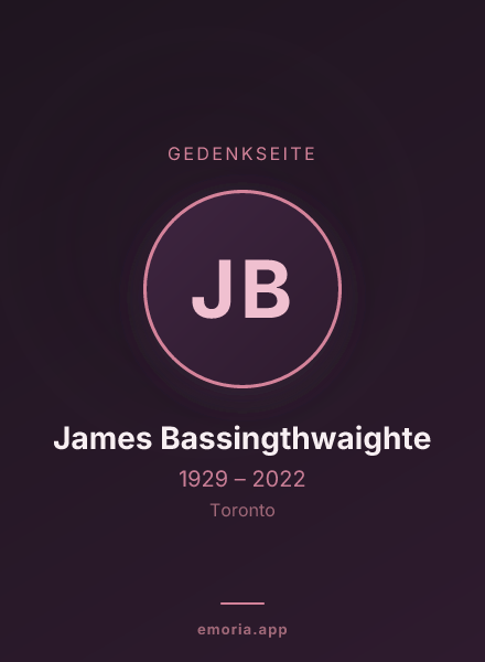 Gedenkportrait von James Bassingthwaighte
