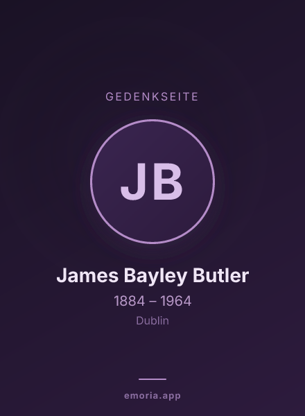 Gedenkportrait von James Bayley Butler