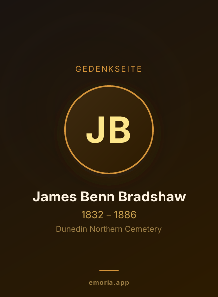 Gedenkportrait von James Benn Bradshaw