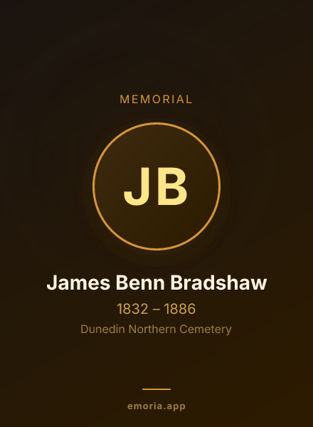 Memorial portrait of James Benn Bradshaw
