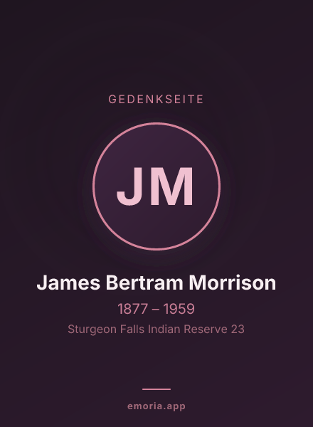 Gedenkportrait von James Bertram Morrison