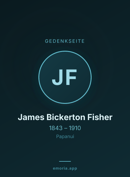 Gedenkportrait von James Bickerton Fisher