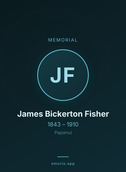 Memorial portrait of James Bickerton Fisher