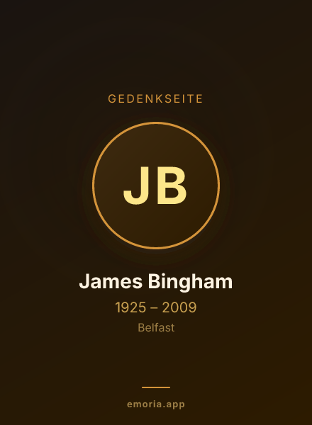 Gedenkportrait von James Bingham