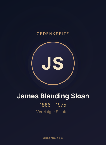 Gedenkportrait von James Blanding Sloan