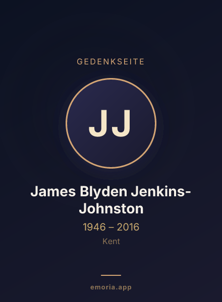 Gedenkportrait von James Blyden Jenkins-Johnston