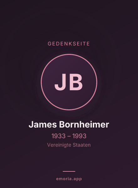 Gedenkportrait von James Bornheimer
