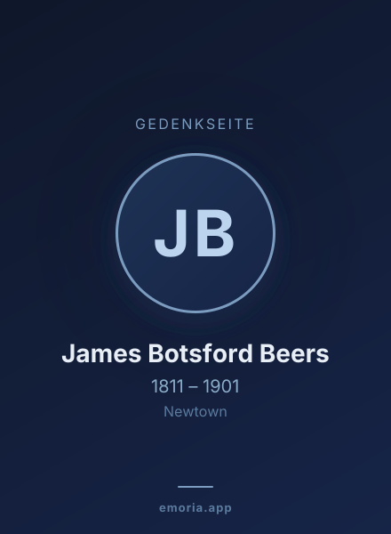 Gedenkportrait von James Botsford Beers