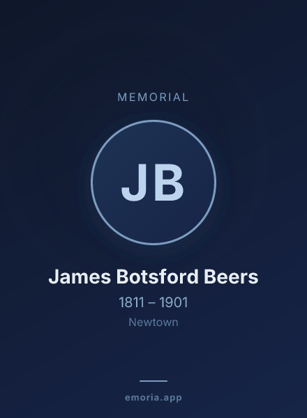 Memorial portrait of James Botsford Beers