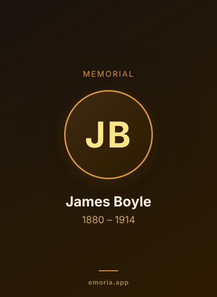 Memorial portrait of James Boyle