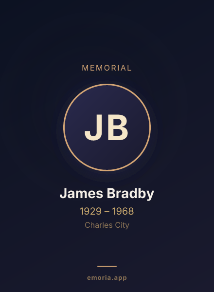 Memorial portrait of James Bradby