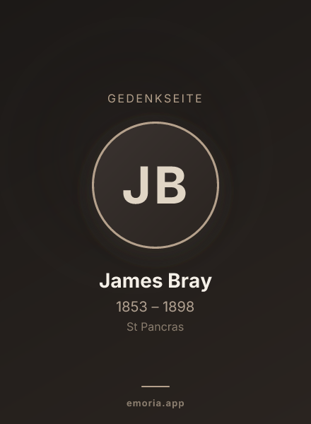 Gedenkportrait von James Bray