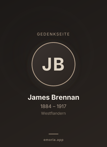 Gedenkportrait von James Brennan