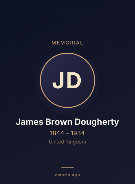 Memorial portrait of James Brown Dougherty