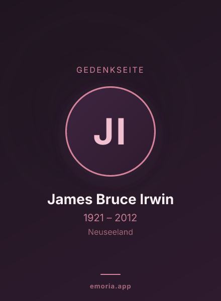 Gedenkportrait von James Bruce Irwin