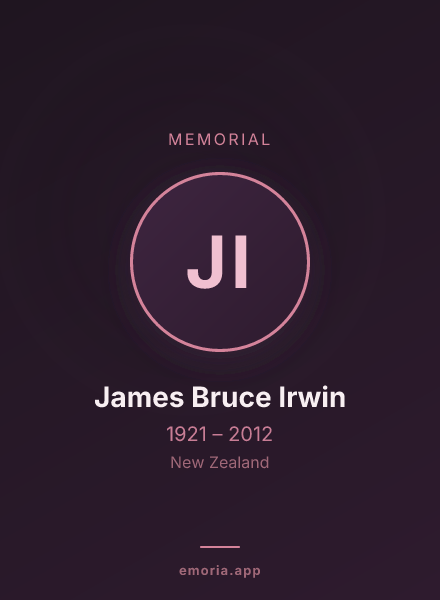 Memorial portrait of James Bruce Irwin