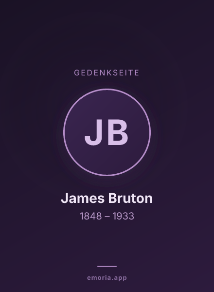 Gedenkportrait von James Bruton
