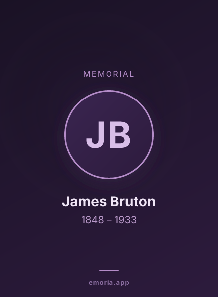 Memorial portrait of James Bruton