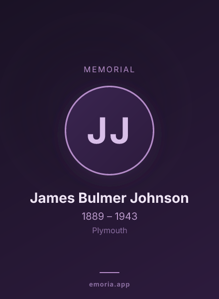 Memorial portrait of James Bulmer Johnson