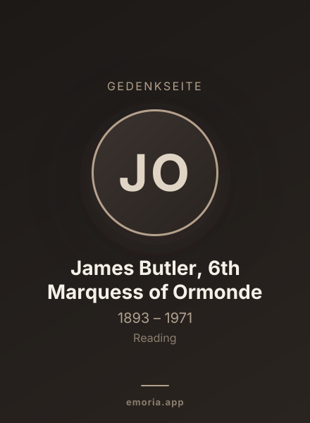 Gedenkportrait von James Butler, 6th Marquess of Ormonde