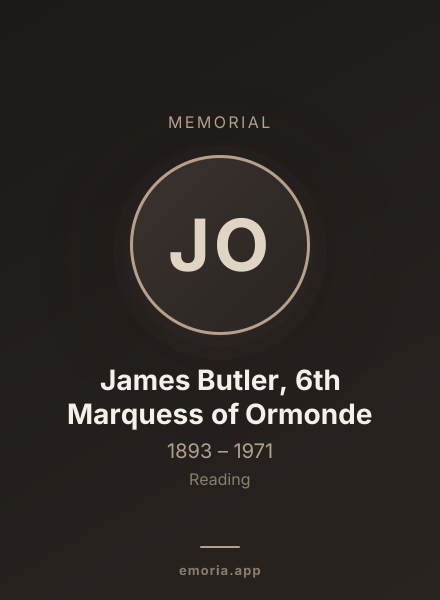 Memorial portrait of James Butler, 6th Marquess of Ormonde
