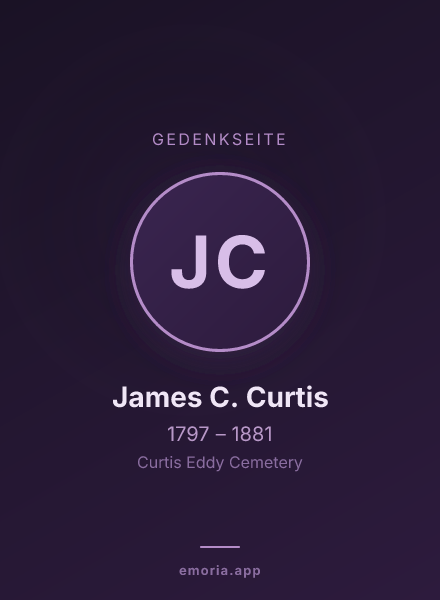 Gedenkportrait von James C. Curtis
