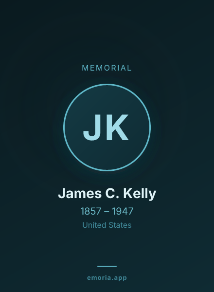 Memorial portrait of James C. Kelly