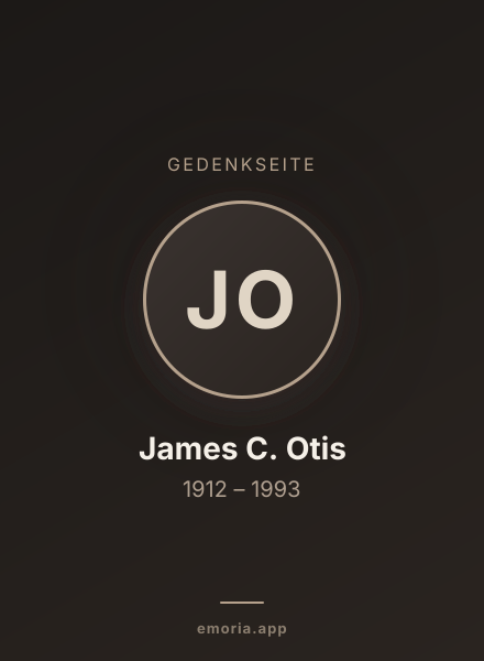 Gedenkportrait von James C. Otis