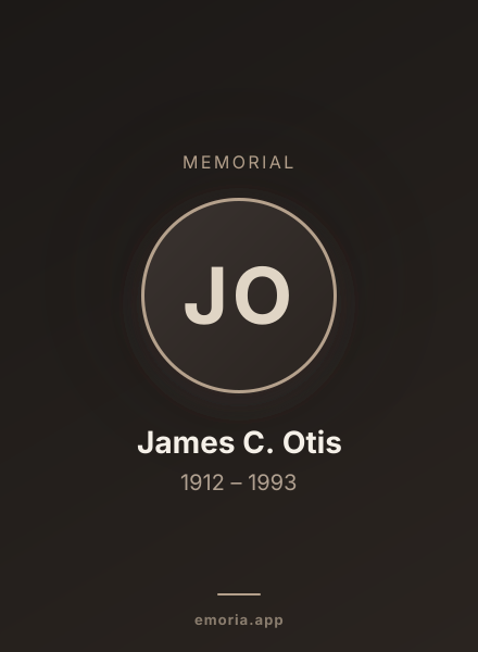 Memorial portrait of James C. Otis