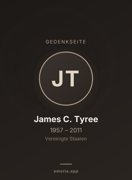 Gedenkportrait von James C. Tyree