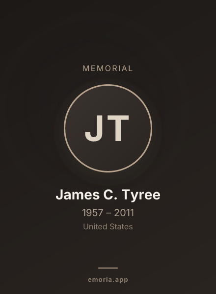Memorial portrait of James C. Tyree