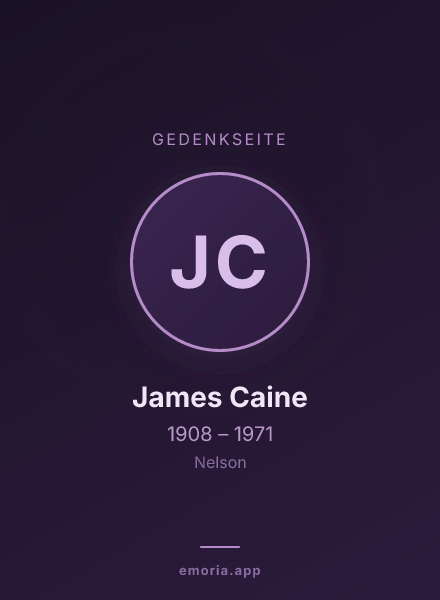 Gedenkportrait von James Caine