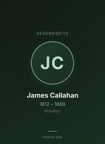 Gedenkportrait von James Callahan
