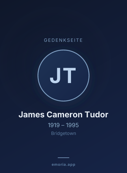 Gedenkportrait von James Cameron Tudor