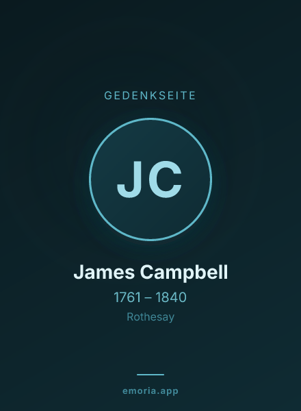 Gedenkportrait von James Campbell