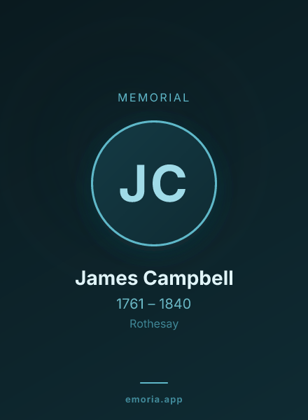 Memorial portrait of James Campbell
